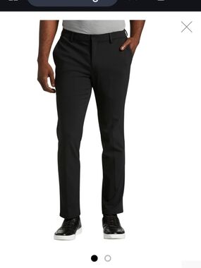 Kenneth Cole Black Slim Fit , Preformance Dress Pants